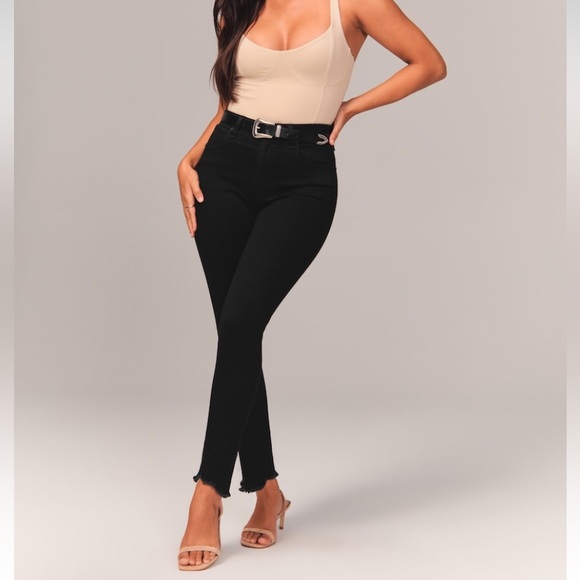 NWOT Abercrombie & Fitch Curve Love High Rise Super Skinny Ankle Jean - Picture 3 of 5